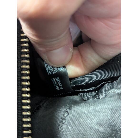 Michael Kors Rhea Medium Quilted Leather Backpack Black Rabbit Fur Womens Glam main image 6